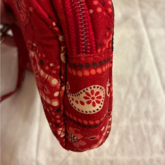 Vera Bradley Red and Pink Paisley Wristlet - Picture 6 of 8